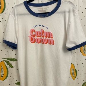 Taylor Swift You Need To Calm Down Ringer T Shirt